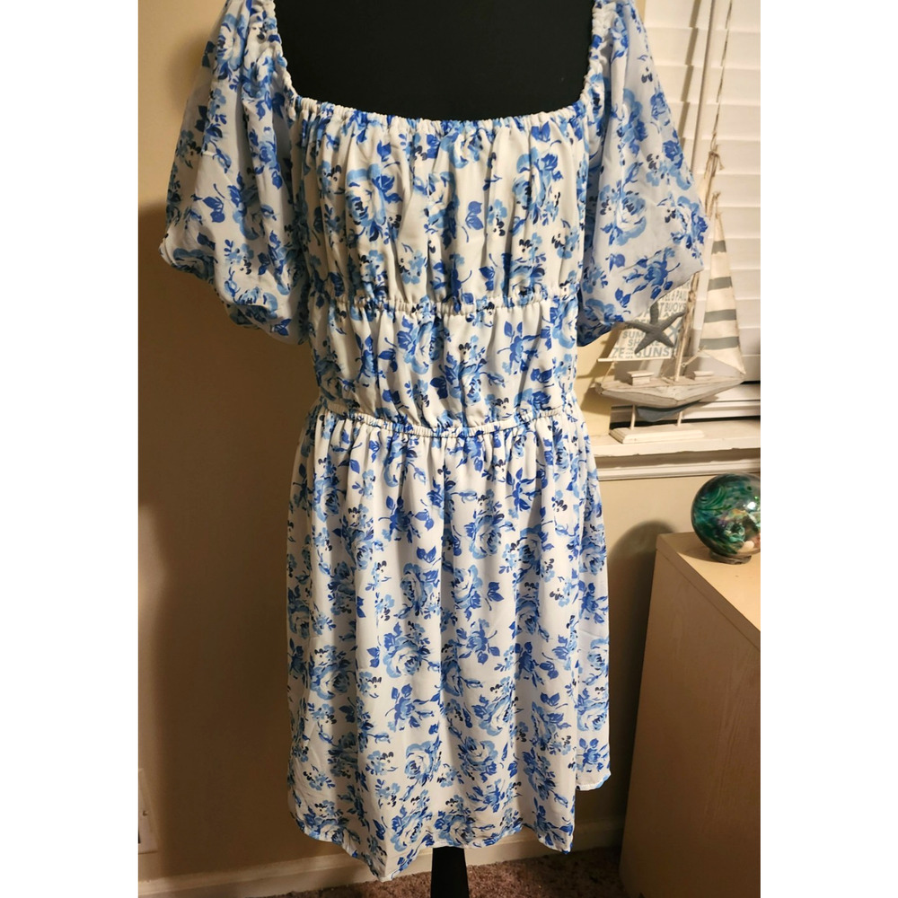 Simply Southern XL Smocked Puff Sleeve Babydoll Romantic Cottagecore NWT